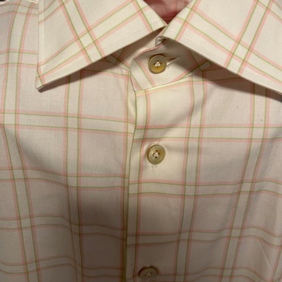 Kiton Men's Button Front Dress Shirt Sx XXL EUC - Picture 3 of 16